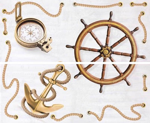 23,5*58 Decor Maritima (2) (с канатом)  декор настенный