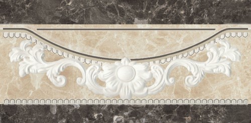 12*25 Cenefa Siena Crema / Noce