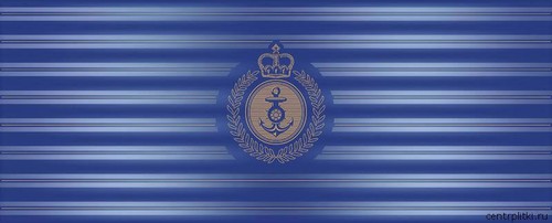 23,5*58 Decor Navy (синяя с якорем) декор настенный