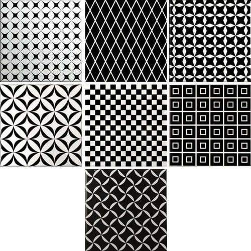 20*20 Decor Black&White Mix 9 mm декоративная керамическая плитка