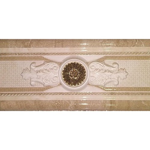 Cenefa Central +Roseton Daino Natural 12*25